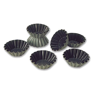 330641 MATFER EXOPAN SMALL WAVES BRIOCHE MOULD 60x20mm (25pcs)