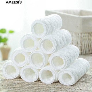 Ameesi ผ้าอ้อมเด็กขนาด 10 ชิ้นสามารถนำกลับมาใช้ใหม่ได้ 3 ชั้น