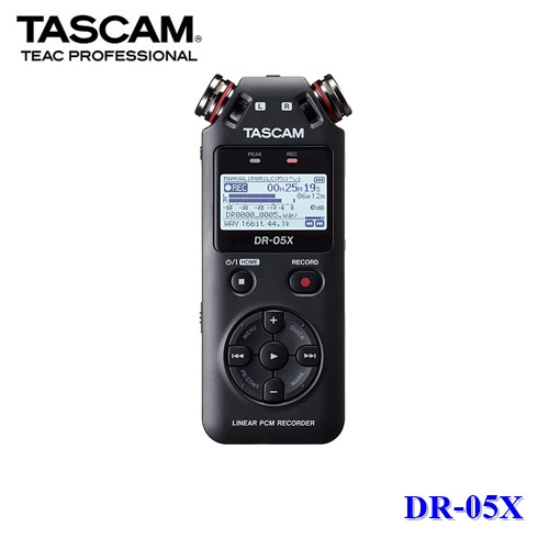 Tascam DR-05X Stereo Handheld Digital Audio Recorder เครื่องบันทึกเสียงดิจิตอล