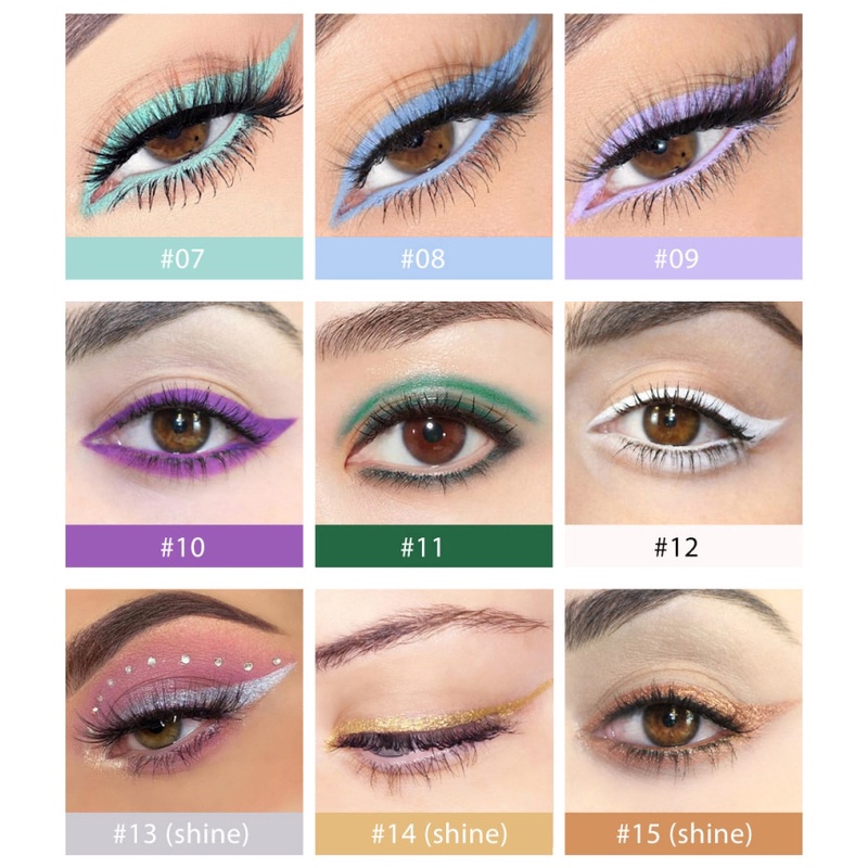 1PC 20 Colors Ultra-fine Eyeliner Gel Professional Long-lasting ...