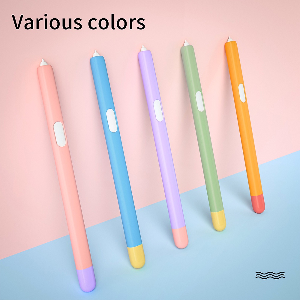 Samsung Galaxy Tab S10 S9 S8 S7 S6 Lite Plus FE Ultra แฟชั่นสี Contrast ปากกา Anti-scratch Non-slip แท็บเล็ต Touch Stylu ป้องกันดินสอกระเป๋า