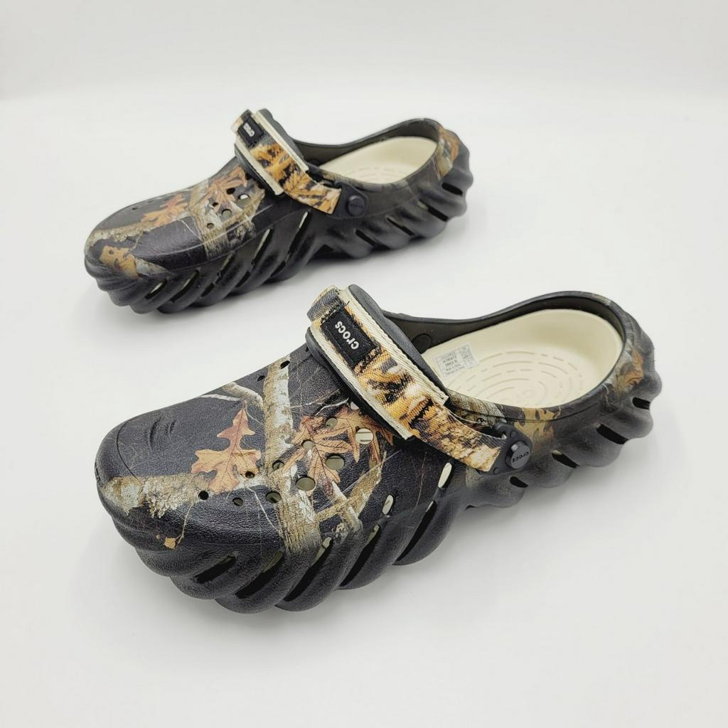 รองเท้าลำลองแฟชั่น ผู้ใหญ่ สไตล์ Crocs Echo Realtree Edge