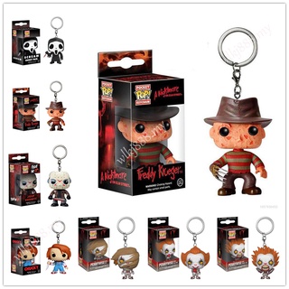 ฟิกเกอร์ Funko Pop A Nightmare on Elm Street Freddy Stephen Kings Scream Chaveiro ของเล่นสําหรับเด็ก