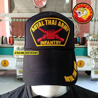 หมวกแก๊ปทหารราบ INFANTRY **ด้านหลังปรับขนาดเลื่อนได้ มีที่ล๊อคหมวกให้ค่ะ