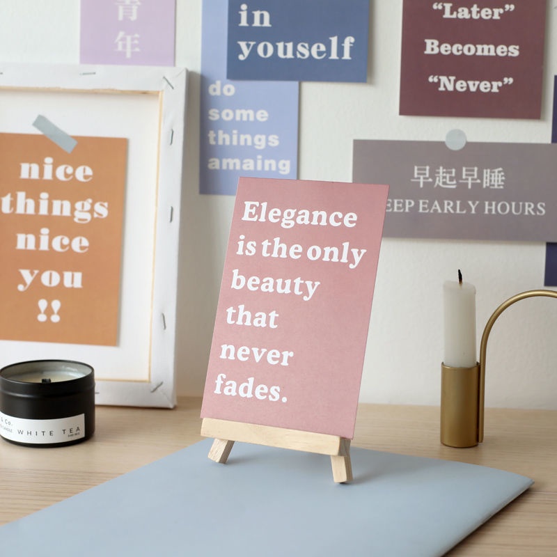 Creative personality text small fresh card insins Nordic decoration ...