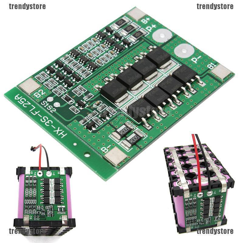 แบตเตอรี่ลิเธียม PCB 3S 25A 12V 11.1V 12.6V Balance 18650