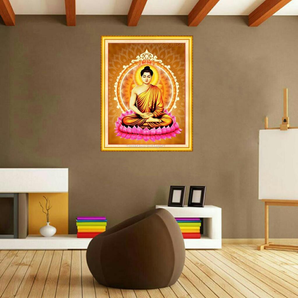 [Delivery48]- ภาพวาดเพชรพระพุทธรูป VS482- มีกาวในตัว NCS-Ngoc CHAU SHOP