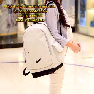 🎉NIKE MENS WOMEN SCHOOL BAG BOOK BACKPACK กระเป๋าสะพายเป้ใบใหญ่สไตล์ Sport แท้💯outlet