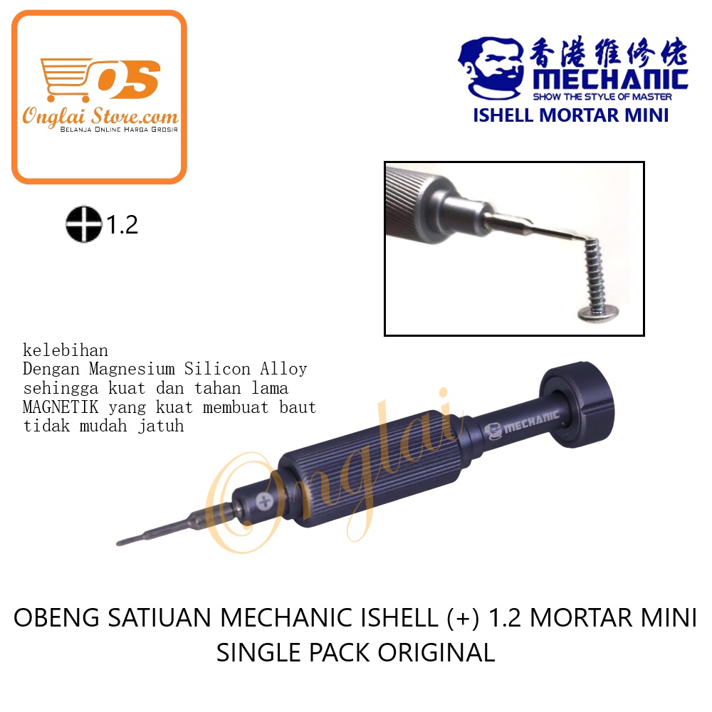 MECHANIC ISHELL (+) 1.2 MORTAR MINI SINGLE PACK ORIGINAL SCREWDRIVER