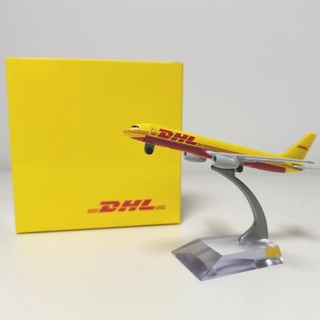 Dhl โมเดลเครื่องบิน Boeing B757 12 ซม. DHL อัลลอย พร้อมล้อ