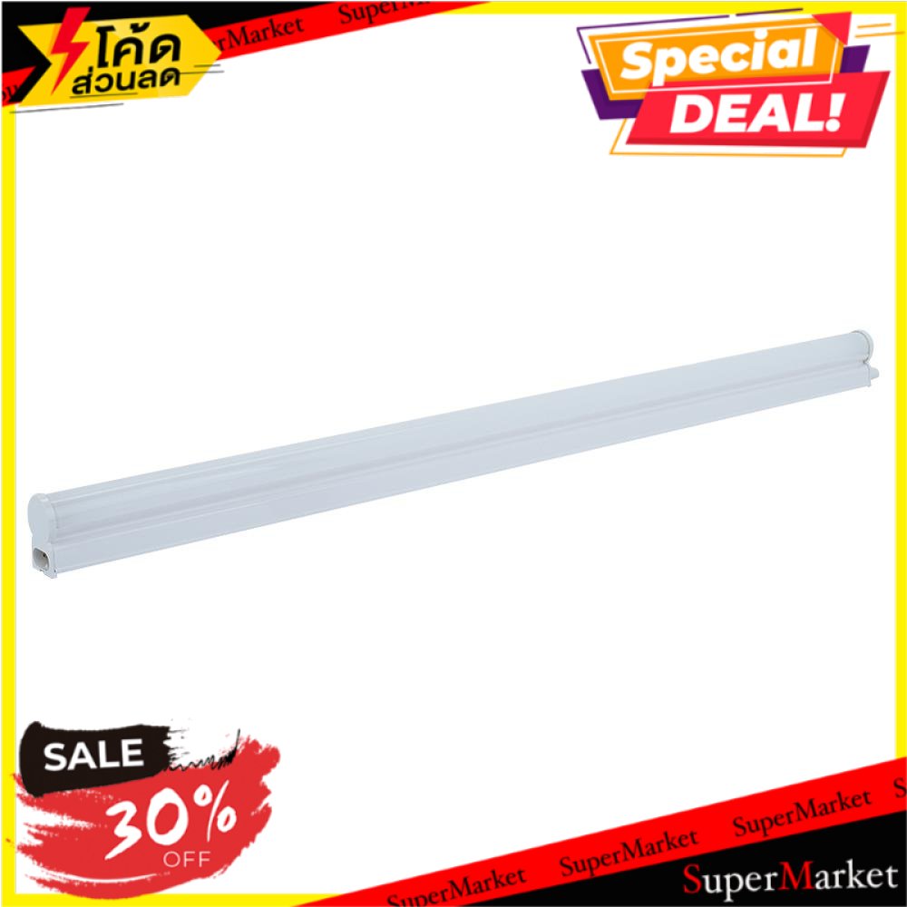 ✨ขายดี✨ ชุดรางนีออน LED T5 EXTRA SLIM3 TOSHIBA WARM WHITE 9W สีขาว/เหลือง ชุดโคมไฟ TUBE FITTINGS TOS