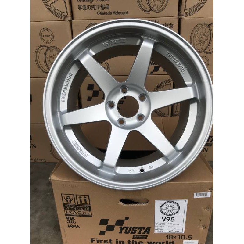 ล้อแม็กใหม่ TE37 สีบรอนซ์ ขอบ18  (18 x 5 รู) - หน้ากว้าง  9.5 x  10.5 - แถมฟรี  สติกเกอร์ VOLK และ R