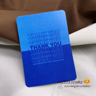 แหล่งขายและราคา(ใส่โค้ด G6AXQ ลดทันที 60.- ทั้งร้าน) การ์ดขอบคุณลูกค้า บัตรขอบคุณ thank you card blue twotoneอาจถูกใจคุณ