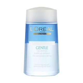 ﻿LOREAL PARIS Gentle Lip&amp;Eye Make-Up Remover for Waterproof Mark-Up โลชั่นทำความสะอาดเครื่องสำอาง 125ml.