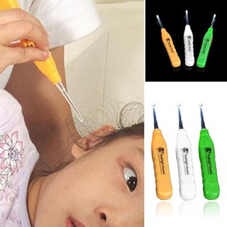 Kid Safe ไฟฉาย LED Earpick จับสุขภาพหูทำความสะอาด Earwax Remover Curette