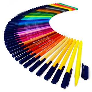 STAEDTLER ปากกาเมจิก triplus color 16 สี Pastel 1.0 มม.เปิดฝาทิ้งไว้ได้นาน 18 ชม.หมึกไม่แห้ง ปากกาสี รุ่น 323