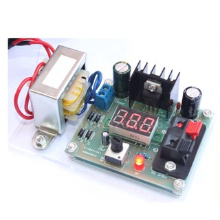 DIYMORE แหล่งจ่ายไฟ DC ที่มีการควบคุมอย่างต่อเนื่อง 220V Elektronik DIY Kit LM317 ปลั๊ก EU 1.25-12V