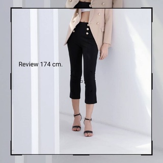 กางเกงเก็บทรง เก็บต้นขา Comfy Slim Pants by Blazerandmore ทรง 5 ส่วน SMLXL