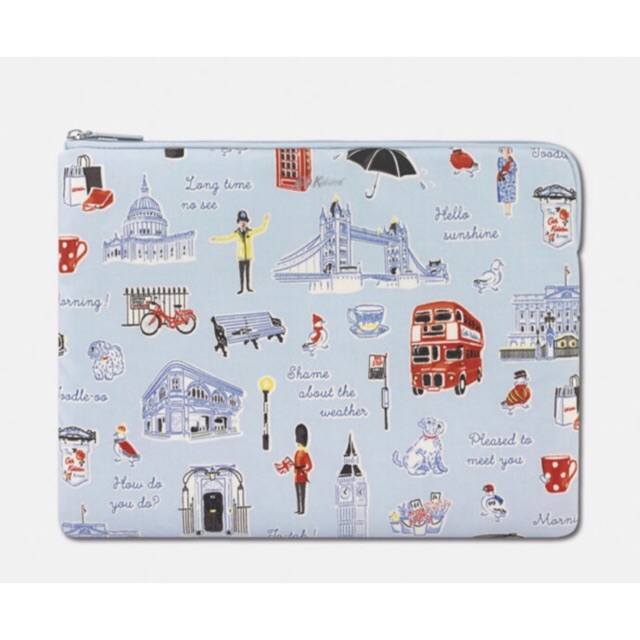 Cath Kidston Laptop Sleeve London Icons ของใหม่แท้ tui676 ThaiPick