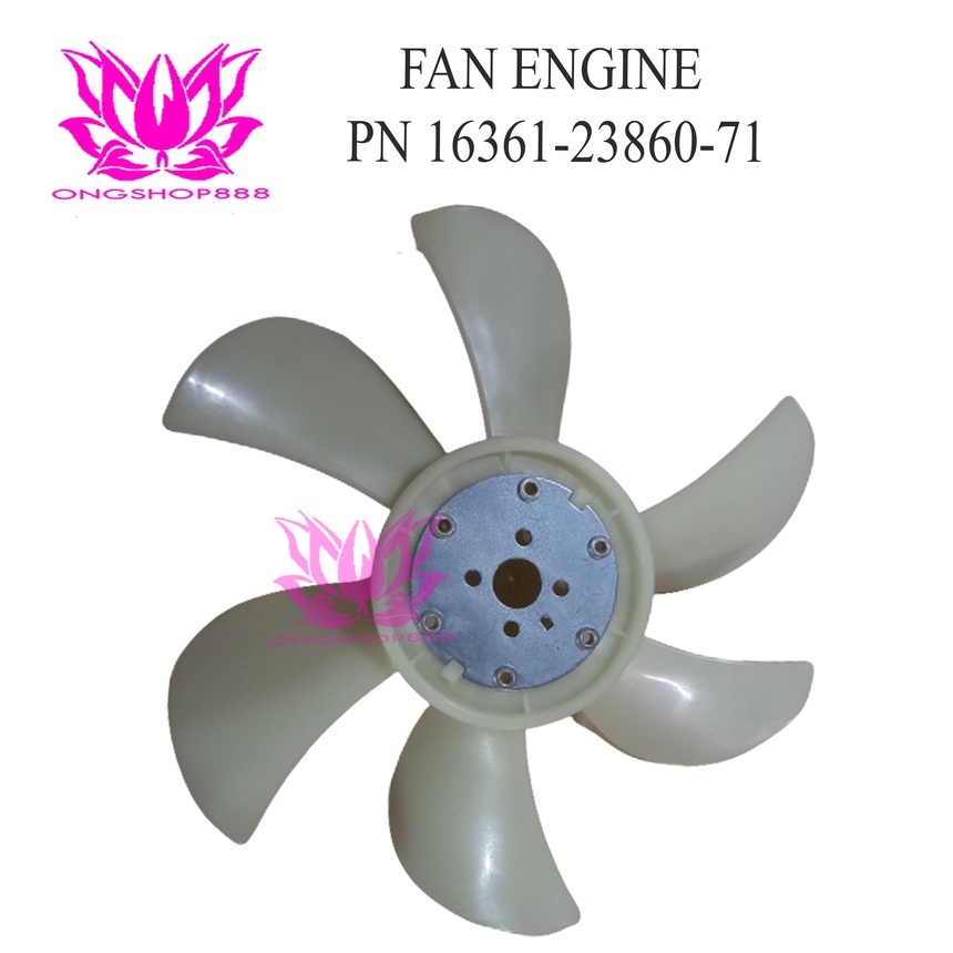 เครื่องยนต์พัดลมหม้อน้ํา Toyota 1DZ PN 16361-23860-71