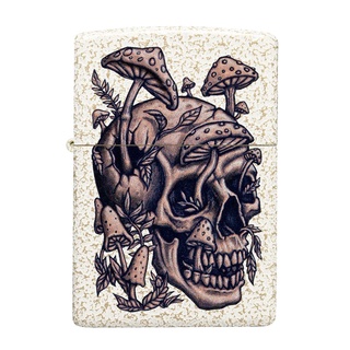 Zippo ไฟแช็กรุ่น 49786 Skullshroom Design รับประกันตลอดชีวิต นำเข้าและจำหน่ายโดยตัวแทนจำหน่าย