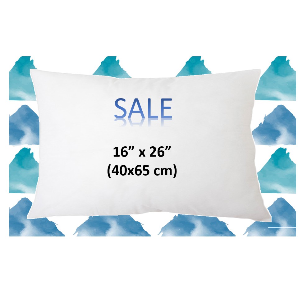 Sale!!! ไส้หมอนอิง 16x26 นิ้ว/ 40x65 เซนติเมตร หมอนอิง หมอนโรงแรม เกรด AA คุณภาพดี ราคาโรงงาน ลดราคา ถูกกว่าห้าง