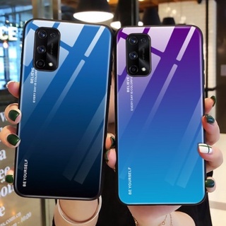 [ส่งจากไทย] Case Realme 7 Pro เคสเรียวมี เคส  เคสกระจกสองสี เคสกันกระแทก เคส ขอบนิ่ม เคสกระจกไล่ส 7pro