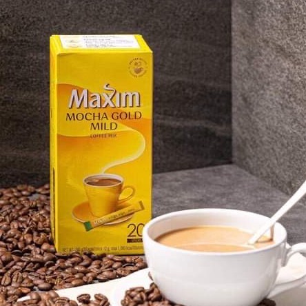 ไม่มีค่าส่ง กาแฟเกาหลี Maxim Coffee Mocha Gold 20 ซอง กาแฟ 3in1