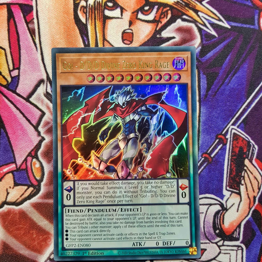 การ์ด Yugioh ของแท้ | ไป! - D/D/D Divine Zero King Rage | GFP2 Ultra Rare
