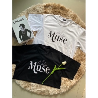 เสื้อยืดสกรีนMuseสีดำ