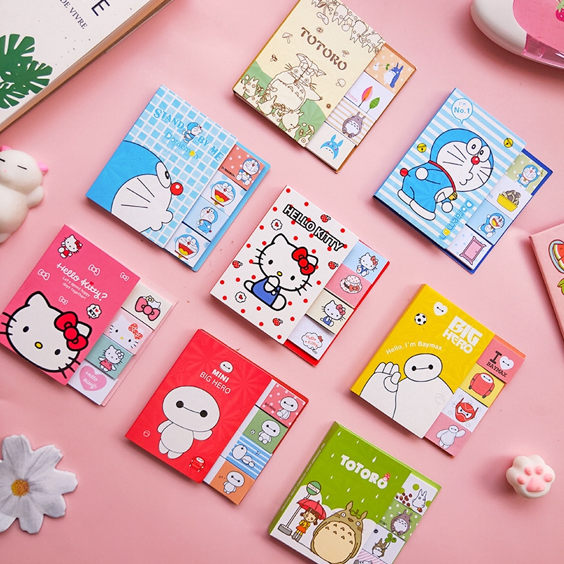 1 ชิ้น สร้างสรรค์ การ์ตูนสัตว์น่ารัก Ntime สติกเกอร์ กระดาษโน้ต เหนียว สติกเกอร์ ข้อความ สติกเกอร์ แผ่นบันทึก