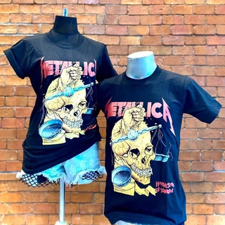 T-shirt  MT044 เสื้อยืดวงร็อค METALLICA เมทัลลิก้า เสื้อวง เสื้อยืดเมทัลลิกา เสื้อวินเทจS-5XL