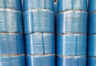 สายรัดพลาสติก สายรัดกล่อง 9มิล12มิล15มิล7กิโล สีน้ำเงิน(BLUE)