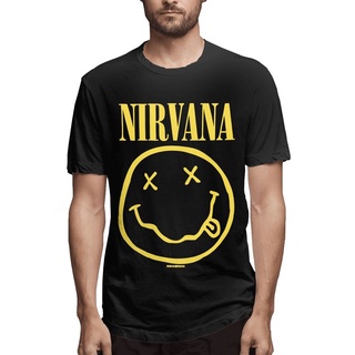 [S-5XL]ขายดี เสื้อท็อป ลาย Nirvana Smile Face ขนาดใหญ่ ของขวัญวันเกิด สําหรับผู้ชาย DDfdil90CMnfkk57