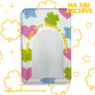 (พร้อมส่งในไทย) mafavarchive - multi-lucky charm photocard holder keyring ที่ใส่รูปภาพ โฟโต้การ์ด