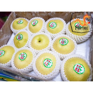 สาลี่ทอง (3ลูก) (CHN) ~ลดพิเศษ~ Premium Chinese Pear หอม หวาน อร่อย ! ผลไม้นำเข้า Fruitage Premium Fruit Delivery