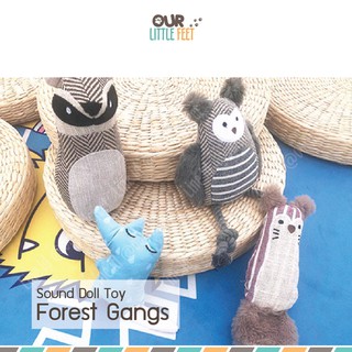 ตุ๊กตาสำหรับน้องหมา รุ่น Forest Gangs หลากหลายTexture มีเสียง