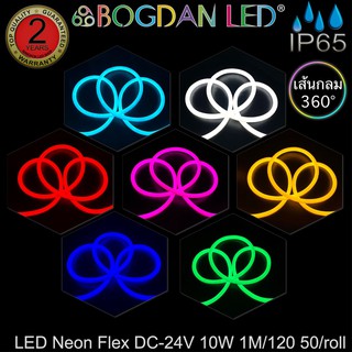 LED NEON FLEX 24V สี RGB 16x16mm ยาว 1 เมตร กันน้ำ IP65 แบบหุ้มซิลิโคน สำหรับตกแต่ง,ทำป้ายสินค้าให้แสงนวลสว่างทั้งเส้น