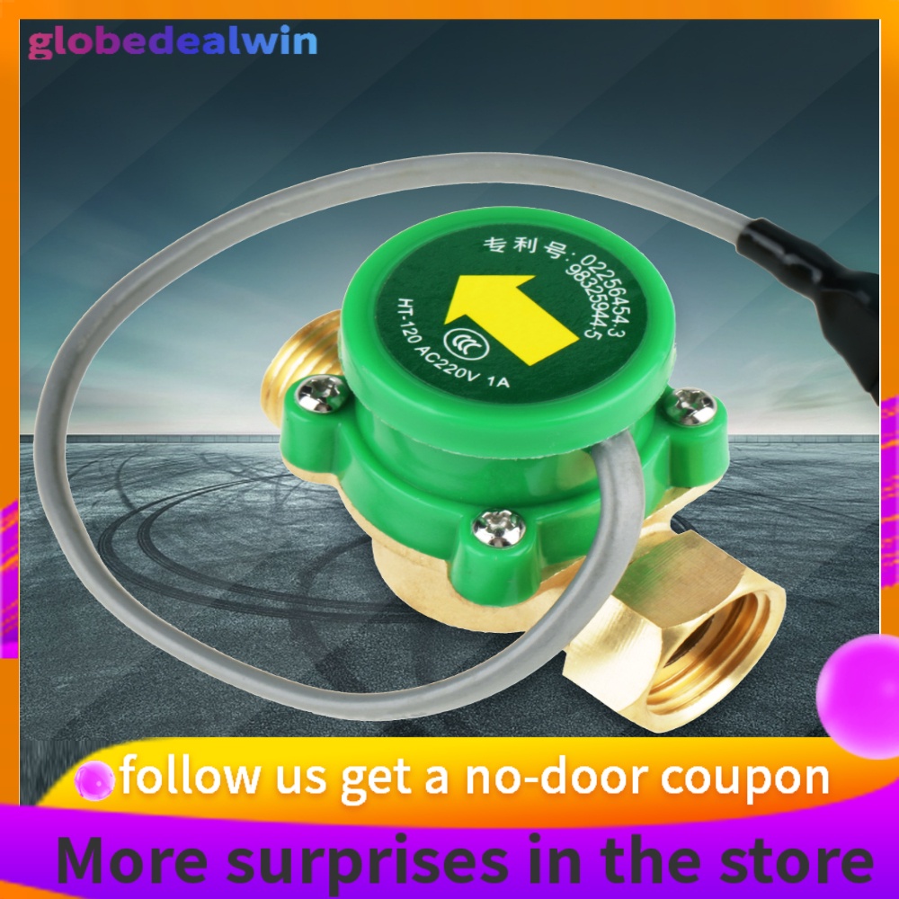 AC220V 0.5A G1/2"-1/2" เกลียวปั๊มน้ําสวิตช์เซ็นเซอร์ไหล