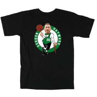 เสื้อยืด พิมพ์ลายโลโก้ Boston Celtics Gordon Hayward สีดํา DiySize S-5XL