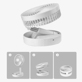 พัดลม USB Desktop Fan พัดลมไฟฟ้า แบบพกพาพับได้ พัดลมตั้งโต๊ะ ยืดหดได้