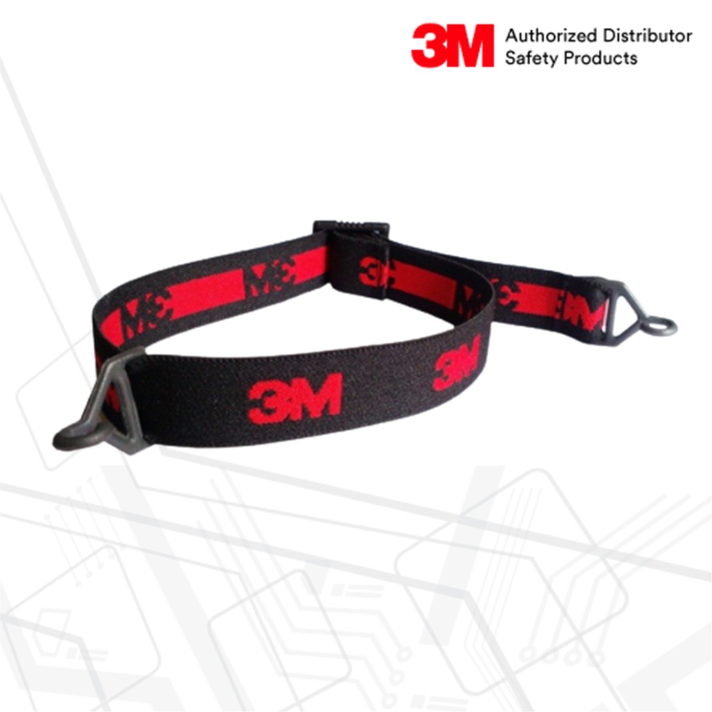 3M™สายรัดคาง สำหรับหมวกนิรภัย สีดำ