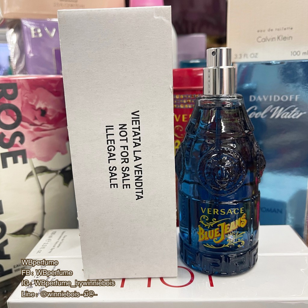 น้ำหอมแท้100% VERSACE BLUE JEANS MAN EDT 75 ML TESTER | Shopee Thailand