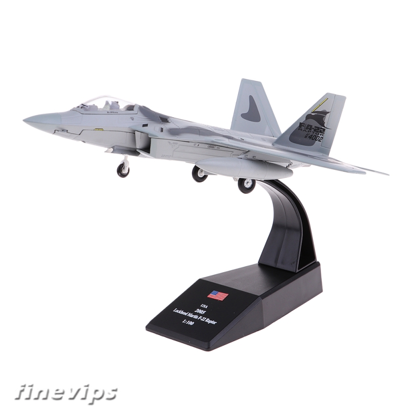FinevipsMY 1100 Scale Retro Alloy Aircraft Model Diecast Military F22 ...