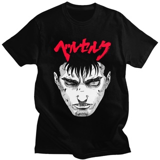 ผ้าฝ้ายคอกลมNbf3f23r97r เสื้อยืดคอกลม แขนสั้น ผ้าฝ้าย พิมพ์ลายอนิเมะ Gatsu Sacrifice Berserk Guts แนวสตรีท สําหรับผู้ชาย