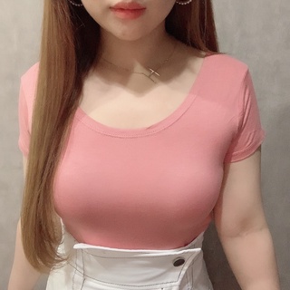 Basic Crop Top | Baju Kaos Kasual Polos Atasan Wanita | Maimon Grosir