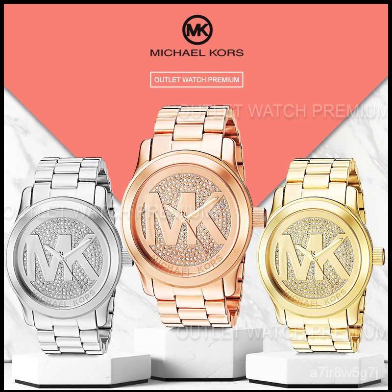 ใหม่MICHAEL KORS ของแท้100% MK5706 MK5661 MK5544 - 45 MM นาฬิกาแบรนด์เนมMK นาฬิกาผู้หญิงผู้ชาย สินค้าพร้อมจัดส่ง OWM137
