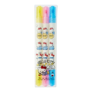SANRIO ชุดปากกาเมจิก 3 ชิ้น Hello Kitty ปากกา ดินสอ เครื่องเขียน