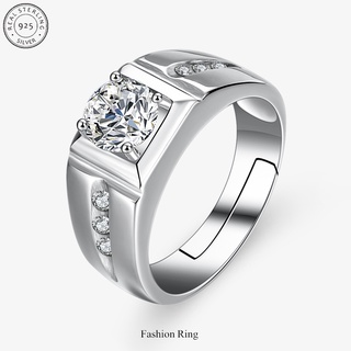 Exquisite male Yellow Crystal Ring Charm Silver thin female wedding ring bride square zircon engagement ring