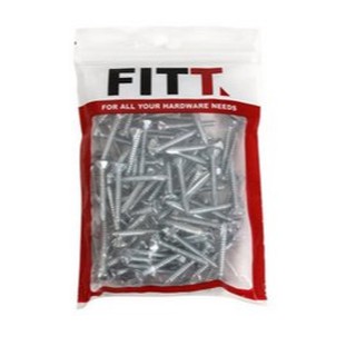 สกรูปลายแหลมคอหยัก FITT 7X32MM 100ชิ้น | FITT |